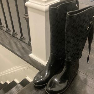 Coach rain boots